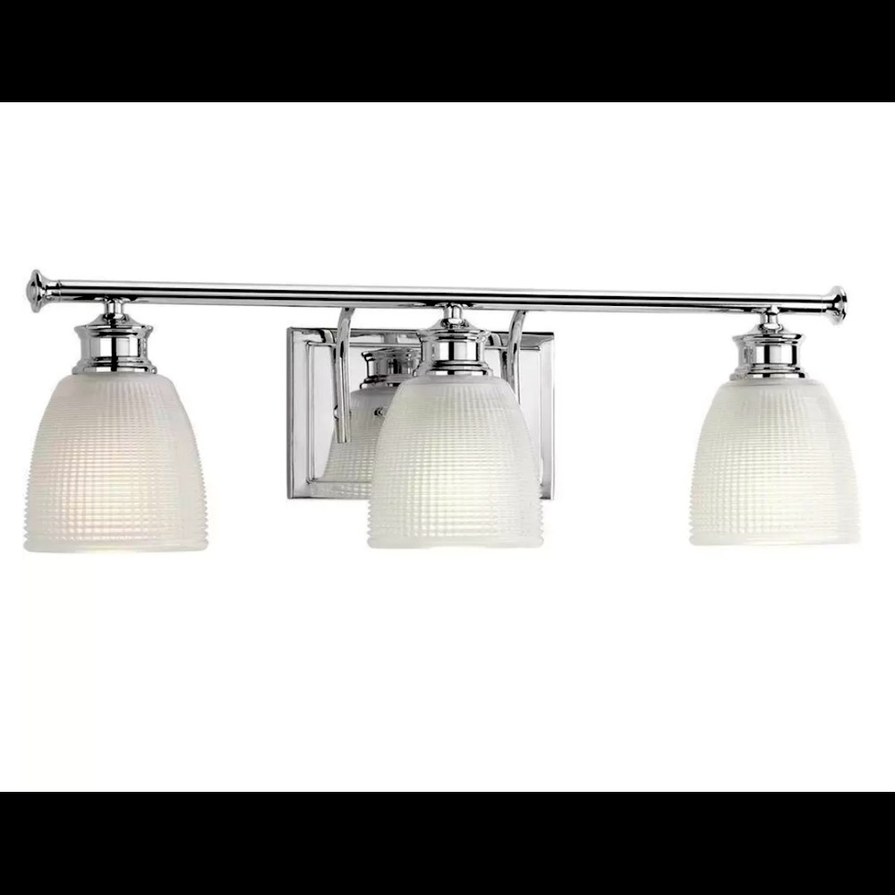 Chromed 3 Light Vanity Light